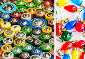 Fargerike batterier og lysbærer.