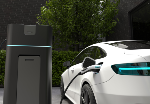 Elbil lader batteriene.
